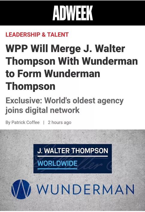 傳統(tǒng)與現(xiàn)代的交匯 智威湯遜與偉門(mén)合并，重塑廣告代理新格局